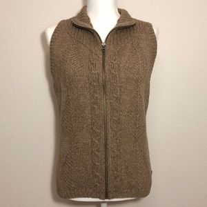 Woolrich Knit Zip Sweater Vest Size Small